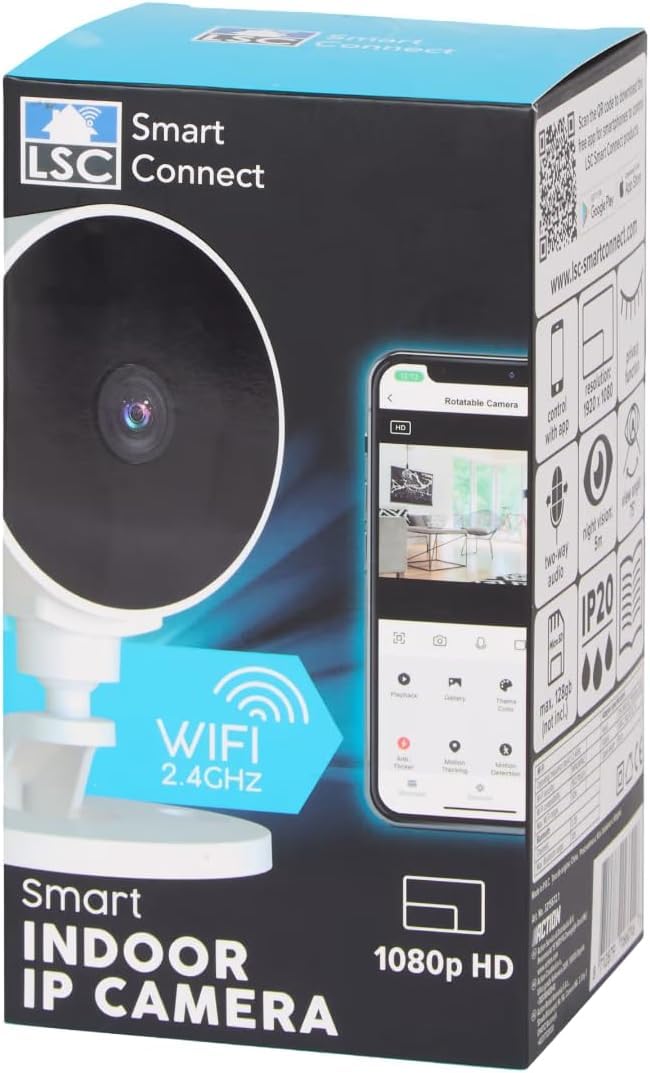 Caméra surveillance WiFi intérieure 1080p babyphone vidéo et animaux