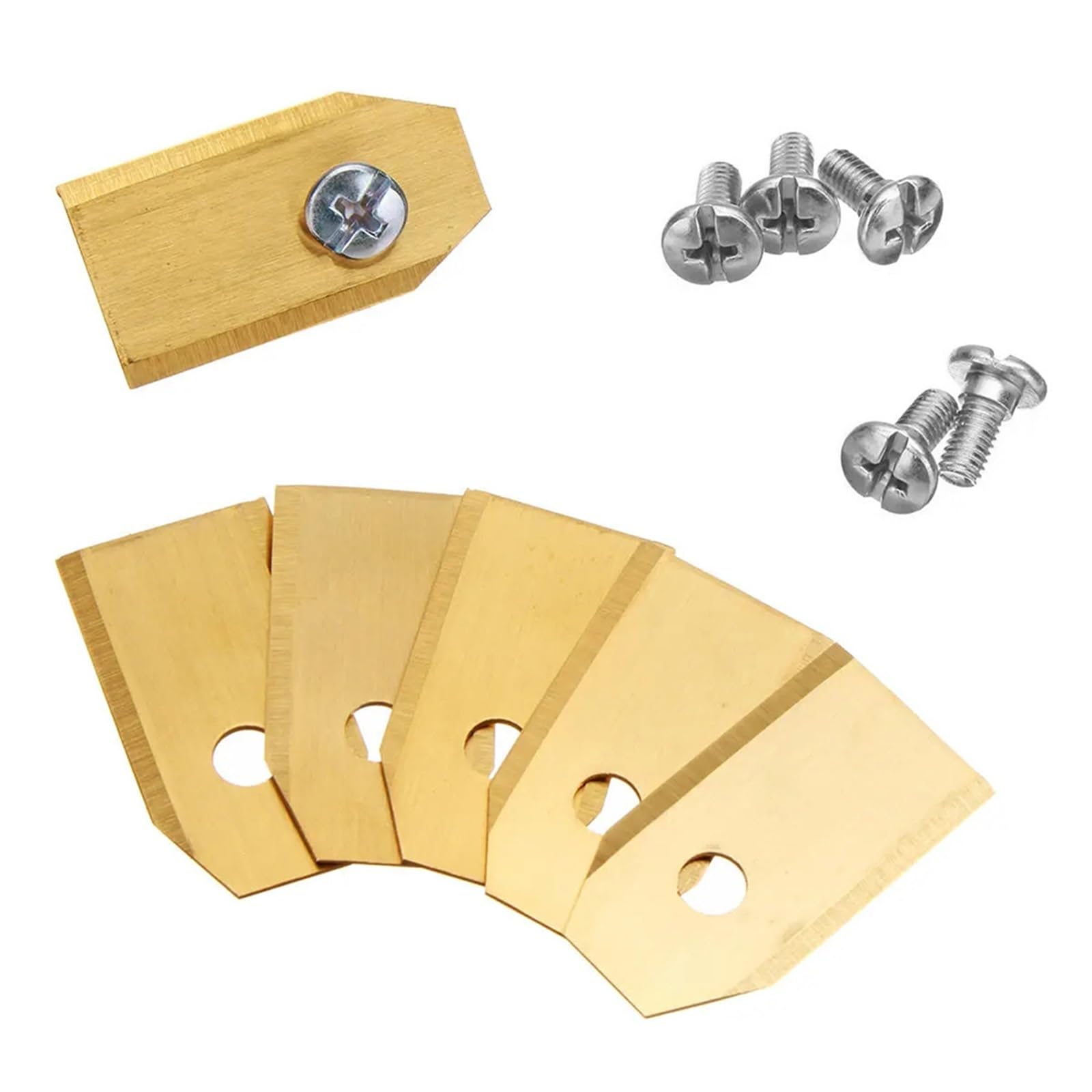 Paquete De 60-150 Cuchillas De Repuesto De 0,7 MM, Compatibles con Husqvarna, Automower, Compatible con Gardena, Pieza De Repuesto For Cortacésped | Gold 150pcs
