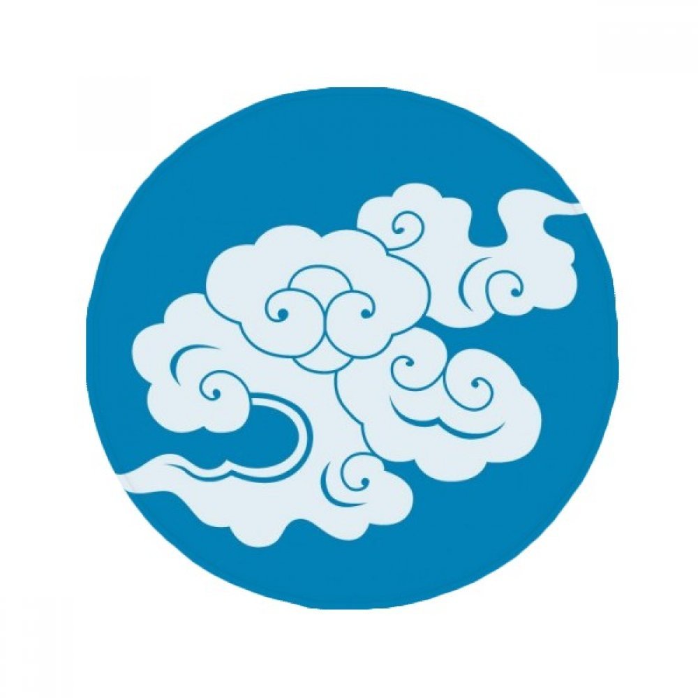 Tapis de sol pet peinture nuage blanc pour une entrée de salon accueillante