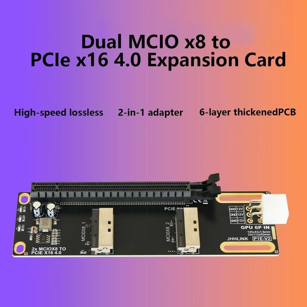 Scheda Adattatore MCIO X8 a PCIe 4.0 X16 per Server