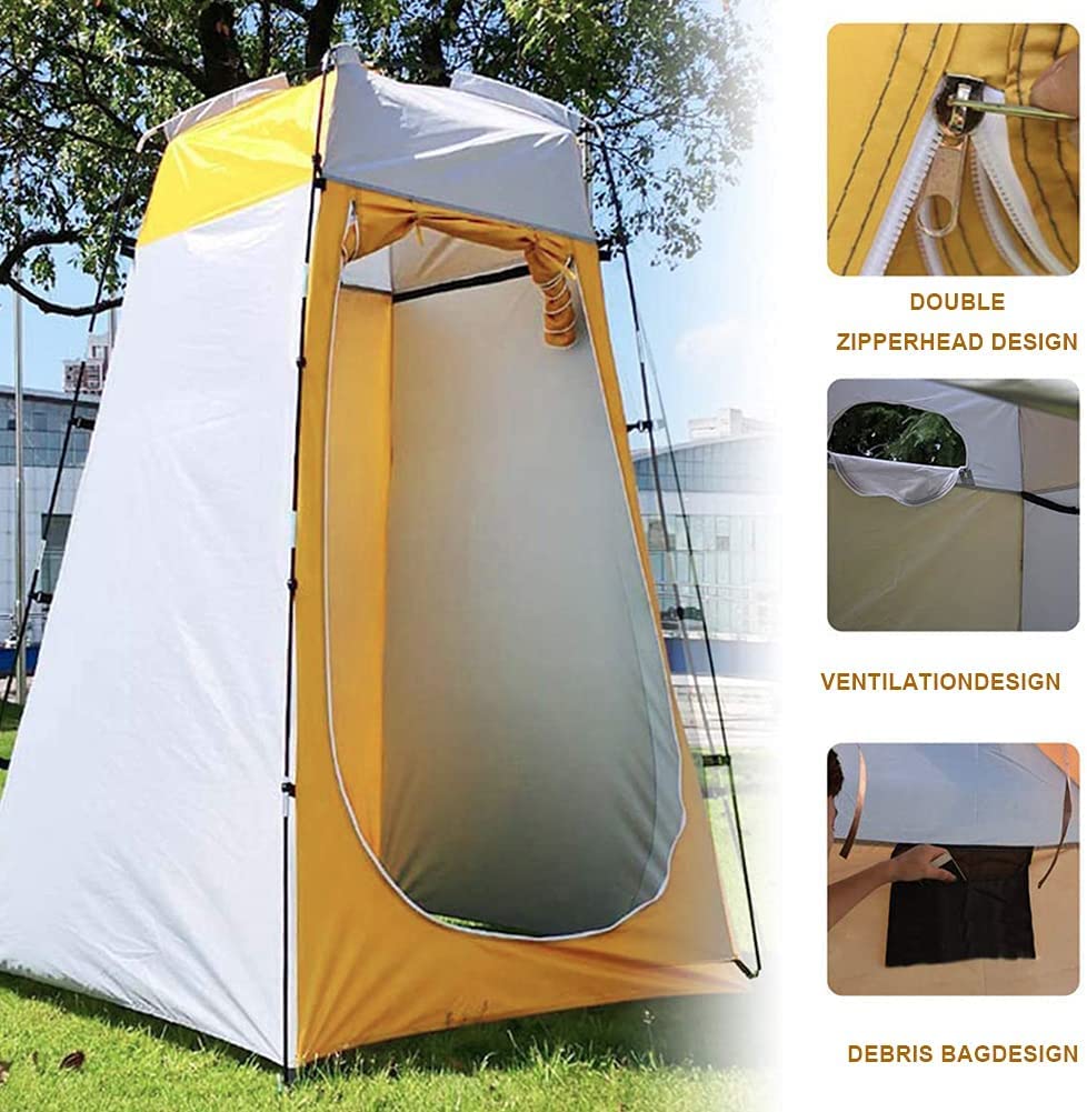 Toilettenzelt Pop Up Pop-Up-Zelt Privatsphäre Toilettenzelt Pop-Up-Dusche Tragbarer Ultraleichter Camping-Angel-Badeunterstand