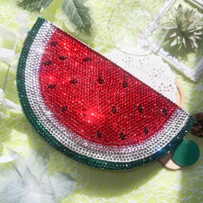 Customized DIY Luxury Sparkle Rhinestone Fruit Celebrity Evening Bag2