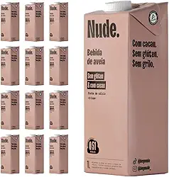 Pack Nude Leite de Aveia Cacau 1L - Caixa 12 Unidades