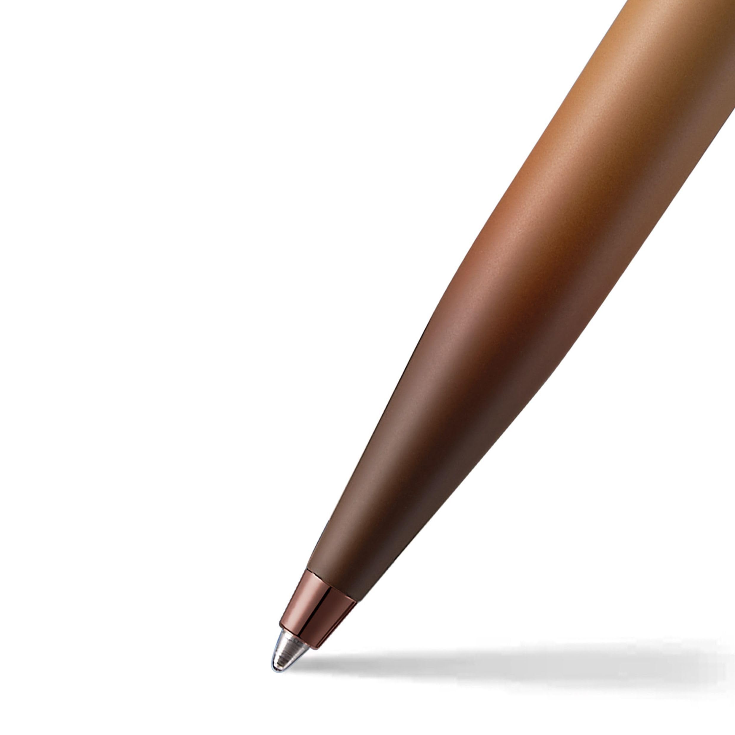 Sheaffer VFM Kugelschreiber 9428 Coffee Edition Braun Matt – Premium-Kugelschreiber mit PVD-Applikationen, Druckmechanik, nachfüllbar, inkl. Geschenkbox, eleganter Schreibstift