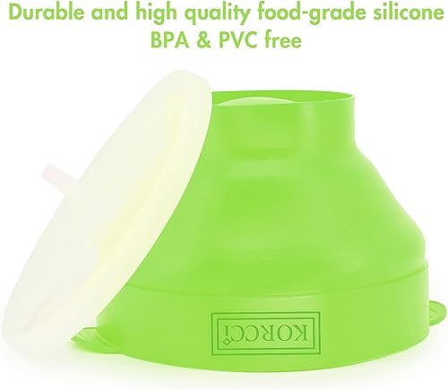 Miniatura 6 de El Palomitero Original de Korcci para Microondas de Silicona, Palomitero para Microondas sin BPA, Recipiente Plegable para Hacer Palomitas en el