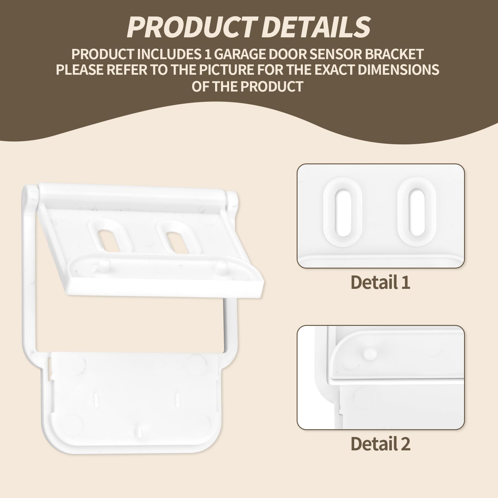 Gosknor Soporte para Puerta de Garaje, Compatible con Sensor de Contacto Ring Alarm 2 Generación, Soporte de Montaje para Sensor Ring Accesorios de Seguridad, Fácil Instalación
