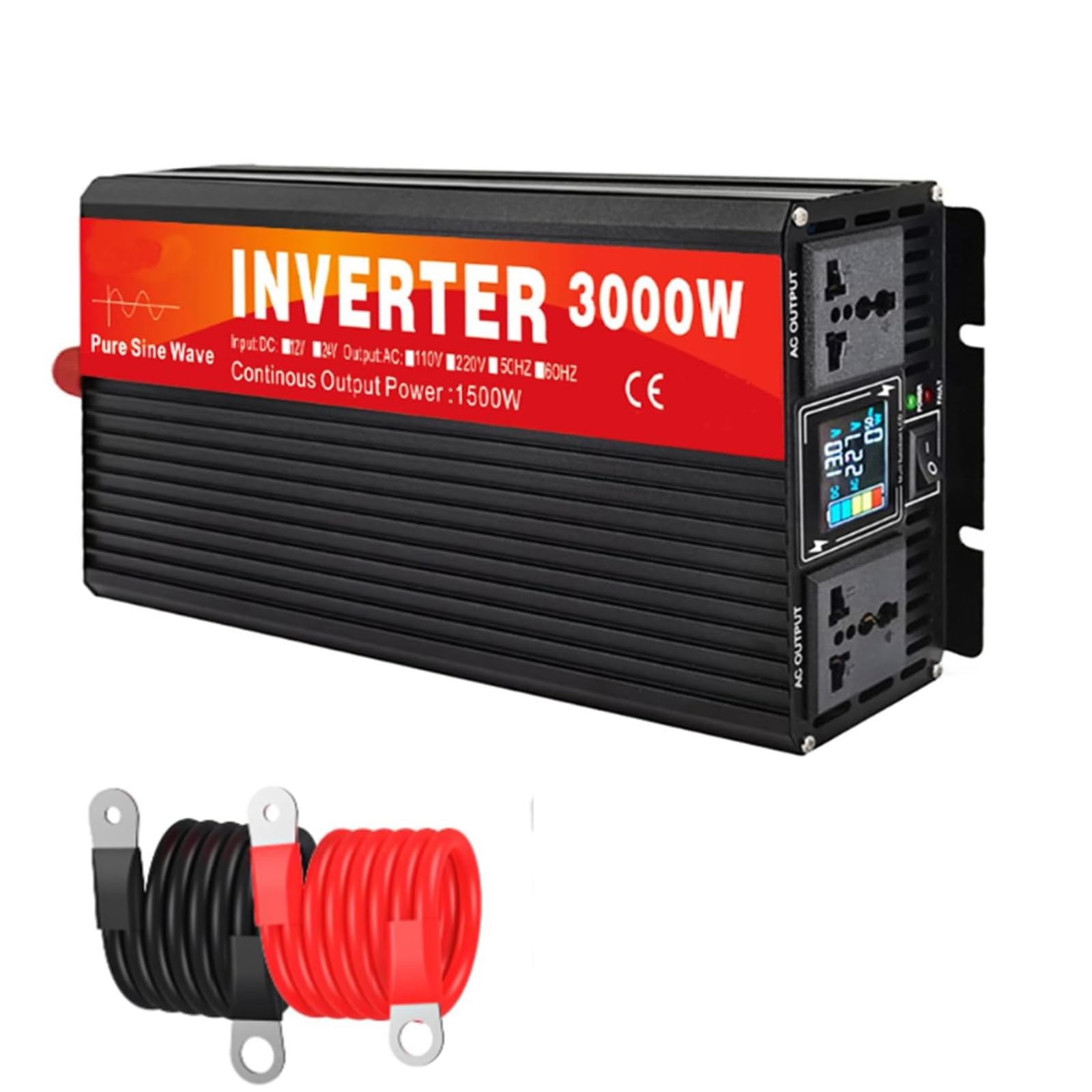 Inversor Solar Híbrido de Onda Senoidal Pura 3000W