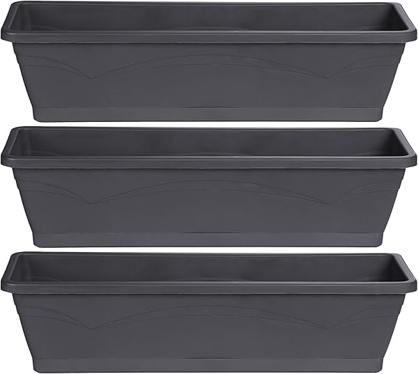 Ondis24 Balkonkasten Rom 3er Set 50x15cm