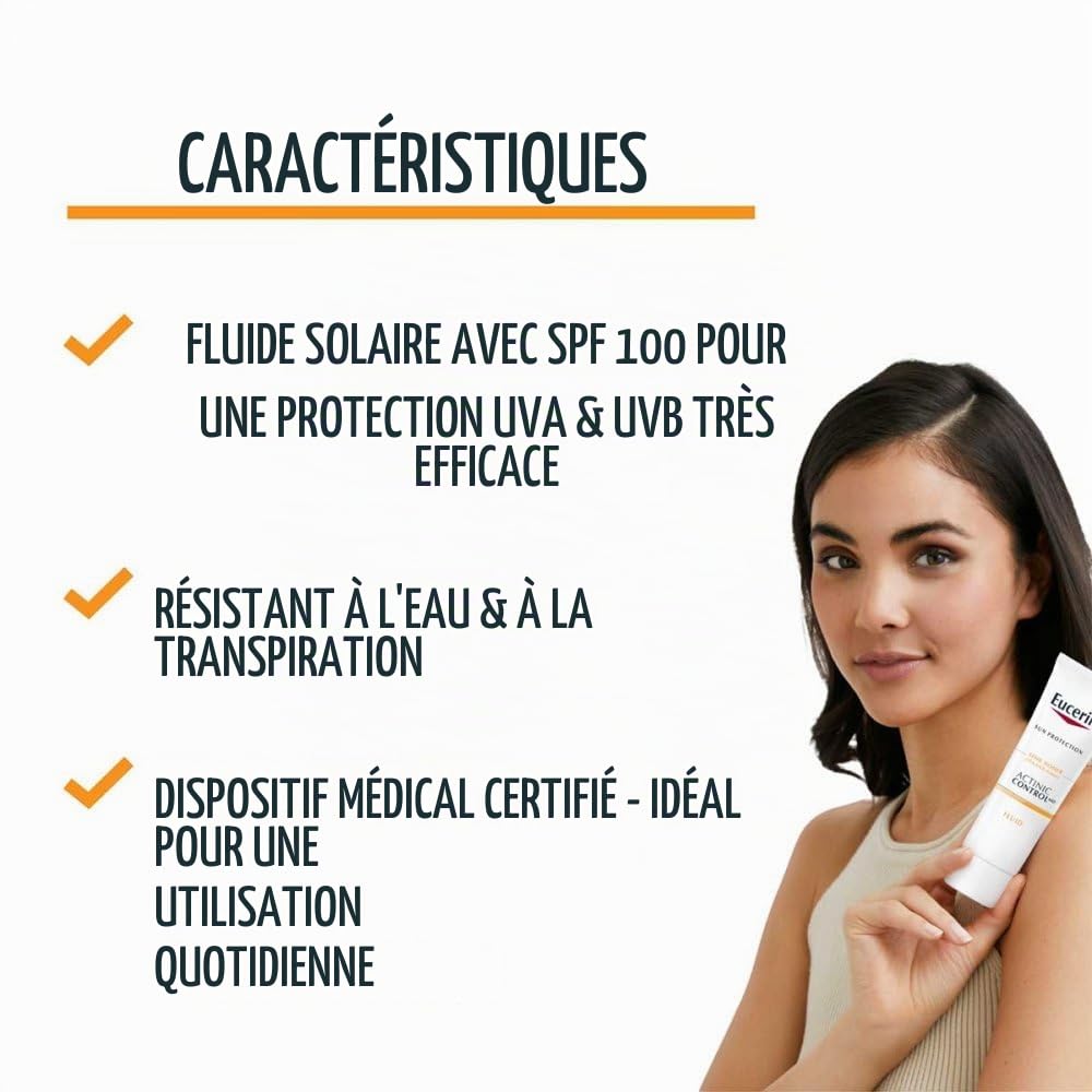 Eucerin Sun Actinic Control SPF100 Fluid Protection for Actinic Keratosis 80ml