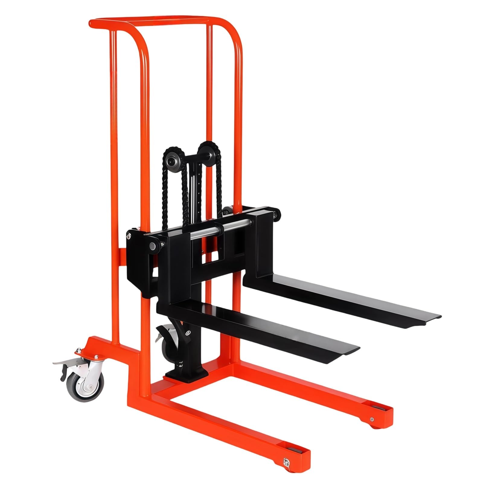 Cenz-888 pallet truck Universal Wheel Hydraulic Stacker with 90cm Fork Lift for Pallet Loading Unloading
