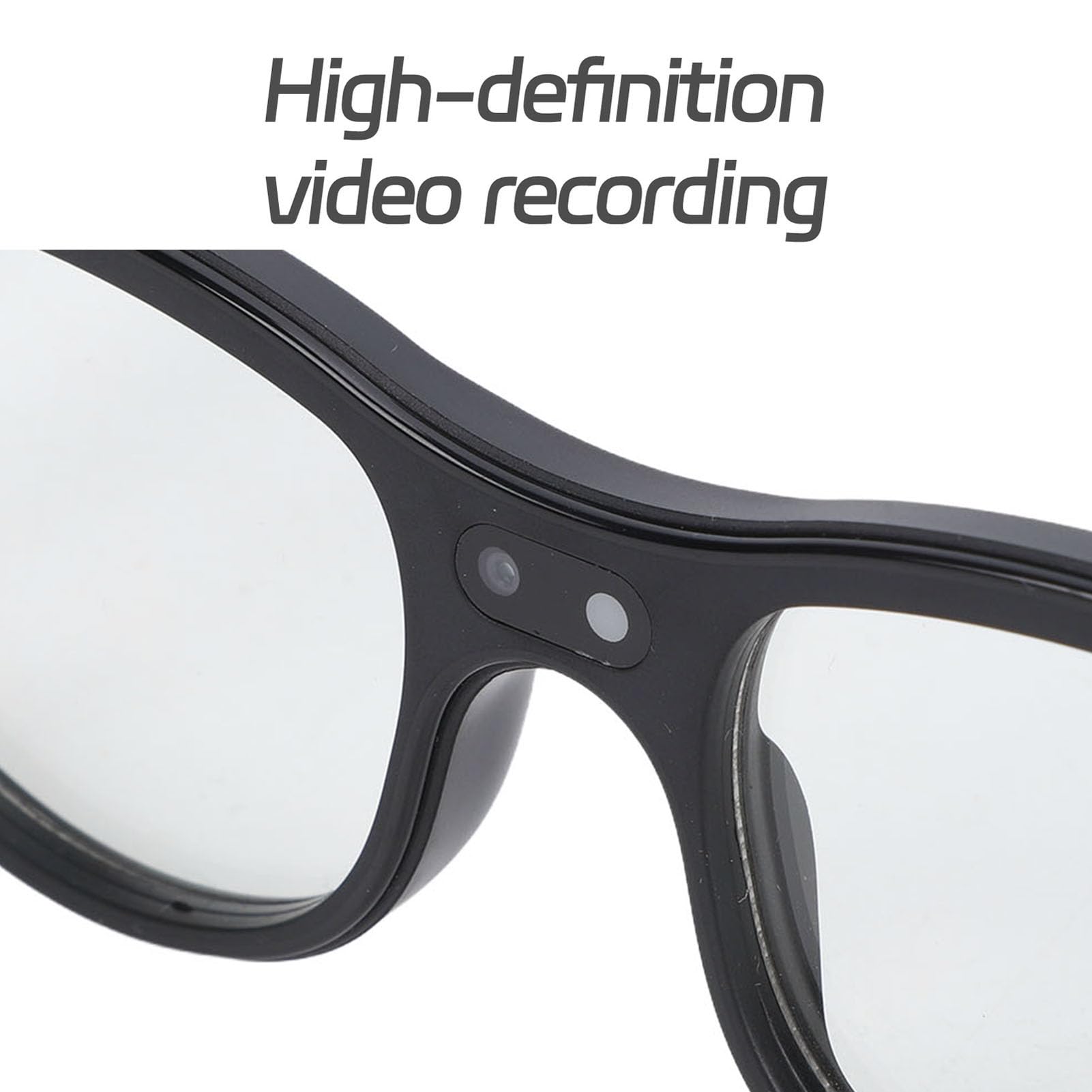 Sxhlseller Occhiali Intelligenti AI con Fotocamera e Audio, Occhiali Traduttori in Tempo Reale da 8 MP 1200P Anti Luce Blu con Lenti di Ricambio, Supporto per ChatGPT per Riunioni di