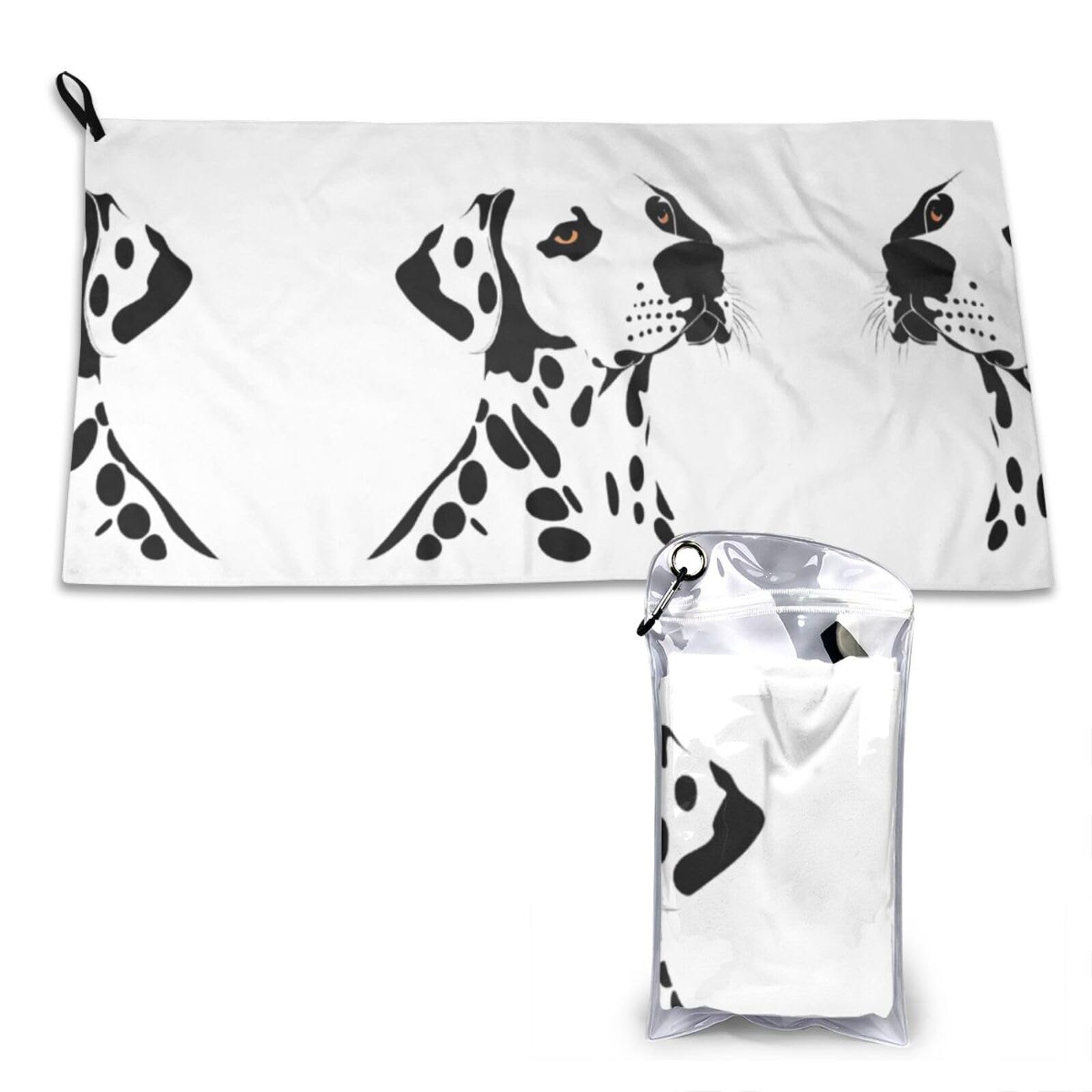 WXWJSHMGC Dalmatian Print Cooling Towel, Gym Towel,Cooling Towels For Neck, Soft Breathable Travel Cool Towel,Sports Towels For Gym,Camping
