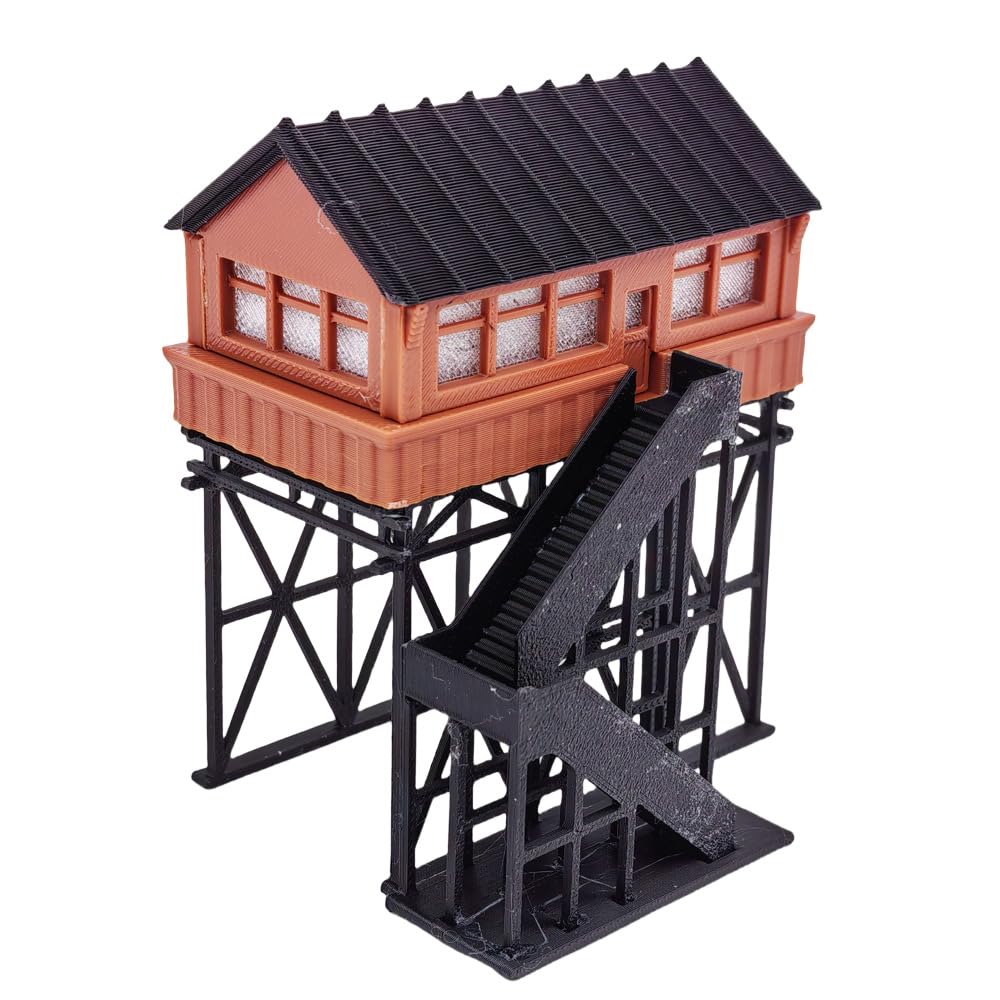 Outland Models Railway Scenery Station Overhead Signal Box / Tower Z Gauge : Hobbies