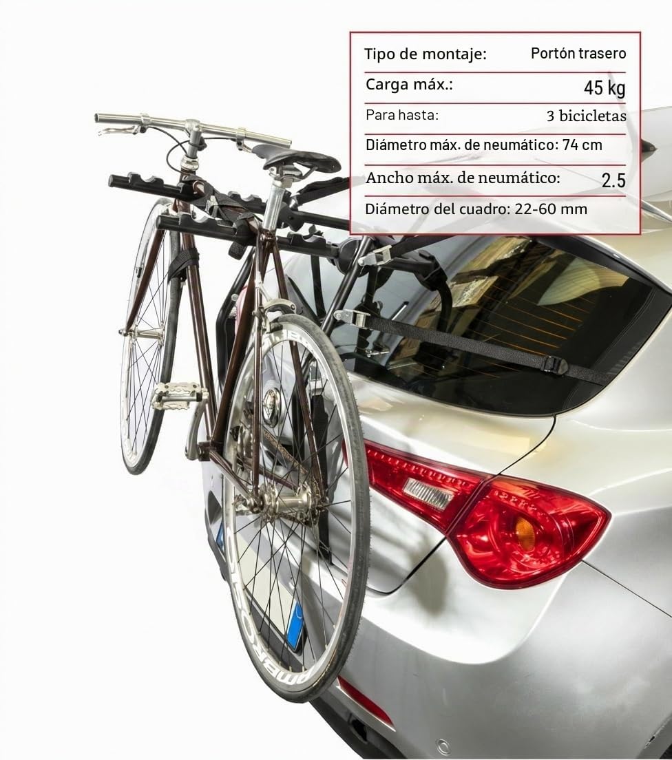 VDP Portabicicletas Trasero Travel Compatible con Citroen Xsara Picasso 99-10