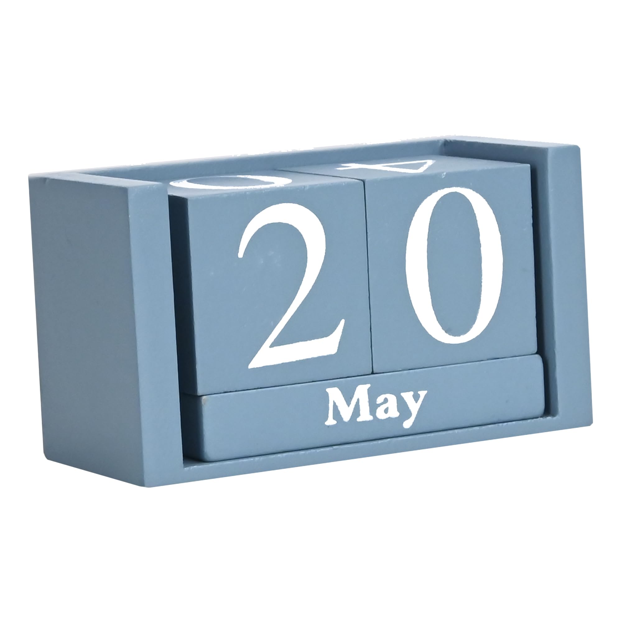 Amazon.co.jp: MICKYU 木製ブロックカレンダー - 小型 永久