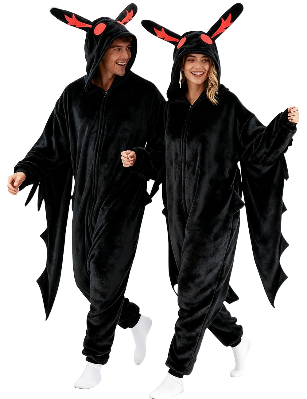 abptbaz Mothman Onesie Adult One Piece Pajamas Animal Cosplay Costume for Women Men-picture-38