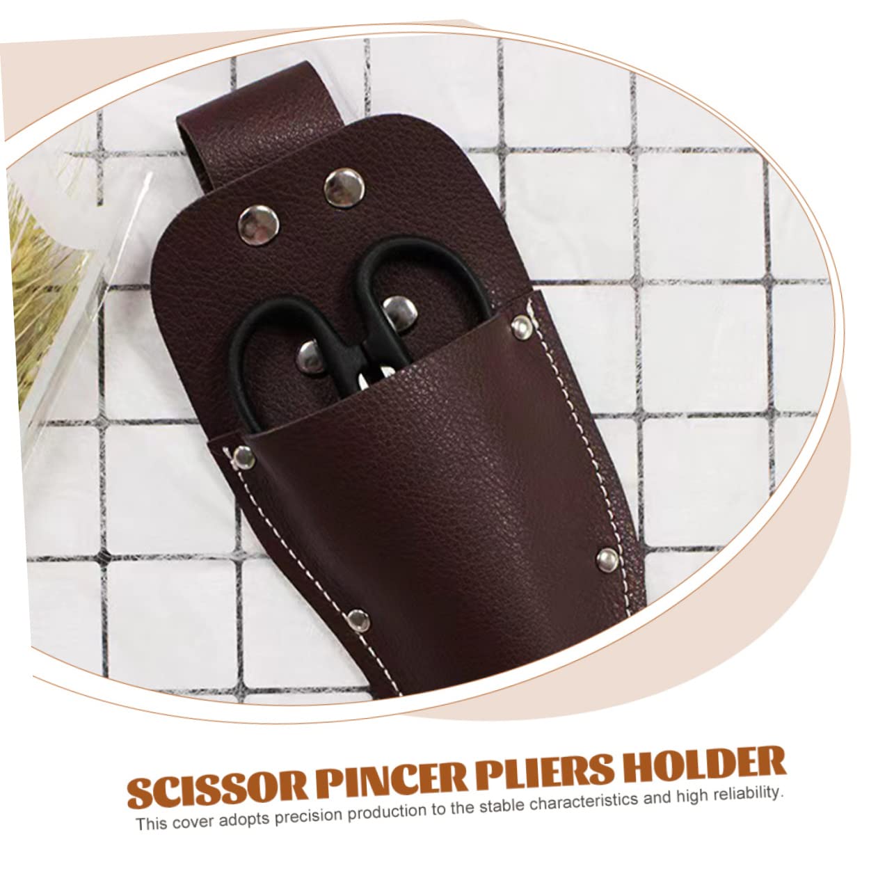 DOITOOL 4piezas Funda De Piel Para Tijeras De Jardín Soporte Práctico Para Podadoras y Alicates Accesorio De Almacenamiento Para Herramientas De Jardinería