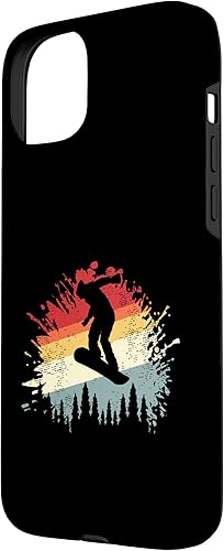 Miniatura 17 de Funda retro para iPhone 11 Snowboarder Snowboard Snowboard