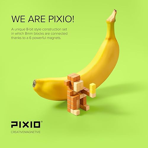 Miniatura 2 de PIXIO Surprise Series - Juego de bloques magnéticos con aplicación gratuita, caja misteriosa de bloques de construcción de arte de píxeles de 8