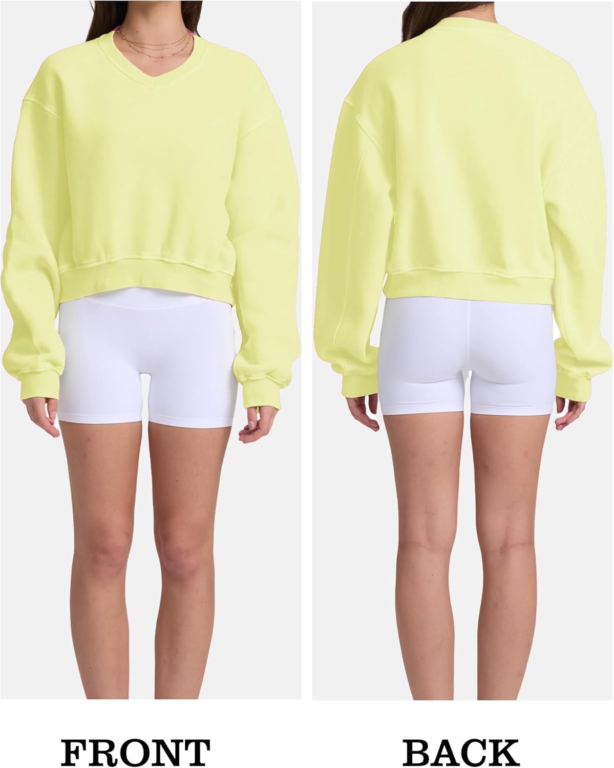 Hatant Sweatshirt for Women Acid Wash Athletic Hoodie Heritage Fleece V-neck Long Sleeve Hoodie Fleece Women Sweatshirt - Image 3