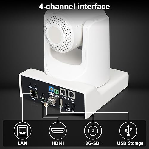 Miniatura 17 de SMTAV PTZ Camera,30X NDI PTZ Camera with AI Tracking and HDMI/SDI/USB3.0/IP Streaming Outputs for Church,Conference,Events,Teaching