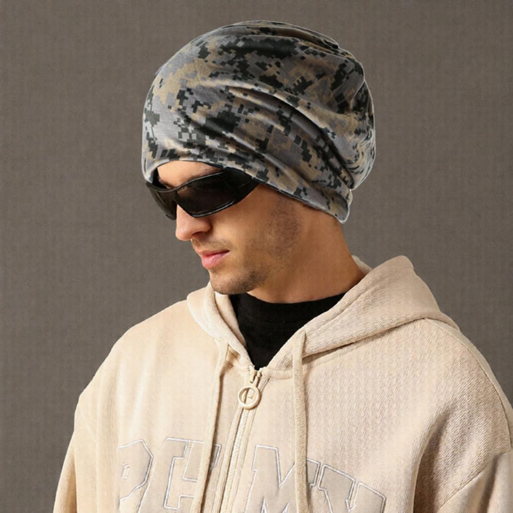 Czapka beanie, czapka zimowa, maskowanie, ciepła czapka do biegania, unisex, dla kobiet i mężczyzn, wędkarstwa, jazdy na rowerze, biegania, wędkowania, wędrówek, jazdy na nartach, na co dzień