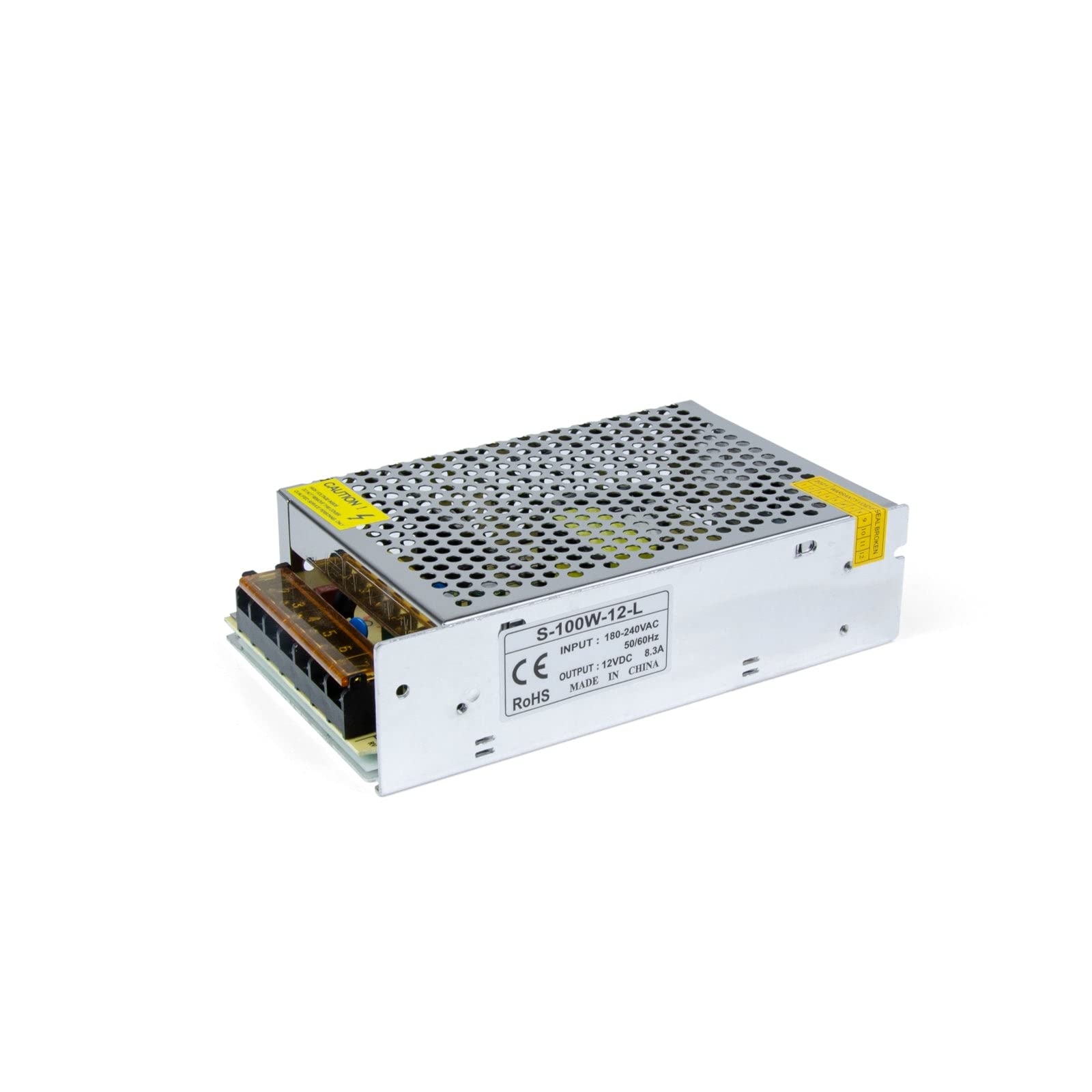 G.W.S® Aluminium DC 12V 8.3A 100W LED Driver Transformer Power Supply DIY LEDs