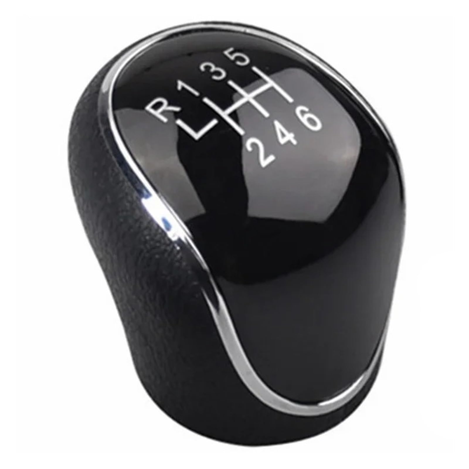 SAUANMNKTP Gearshift Knob for Hyundai for IX35 2012-2016 5 6 Speed Gear Shift Knob(R123456 Black)