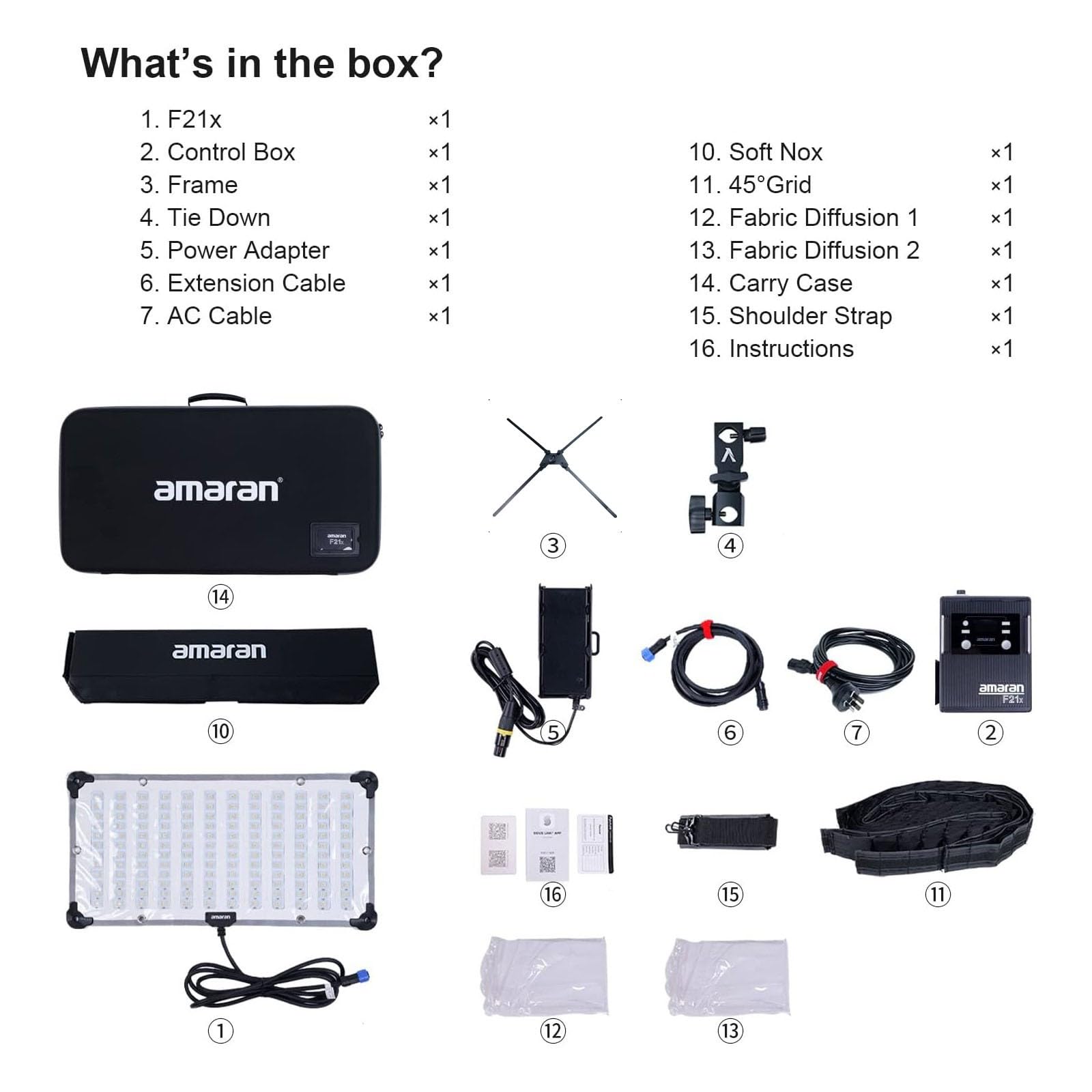 Amazon | Aputure Amaran F21x 100W フレックス LED ライトマット 二色