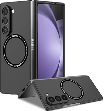 Phone Case for Samsung Galaxy Z Fold 6,Magnetic Folding Phone Case Shockproof Cover Protection for Samsung Galaxy Z Fold 6 Black