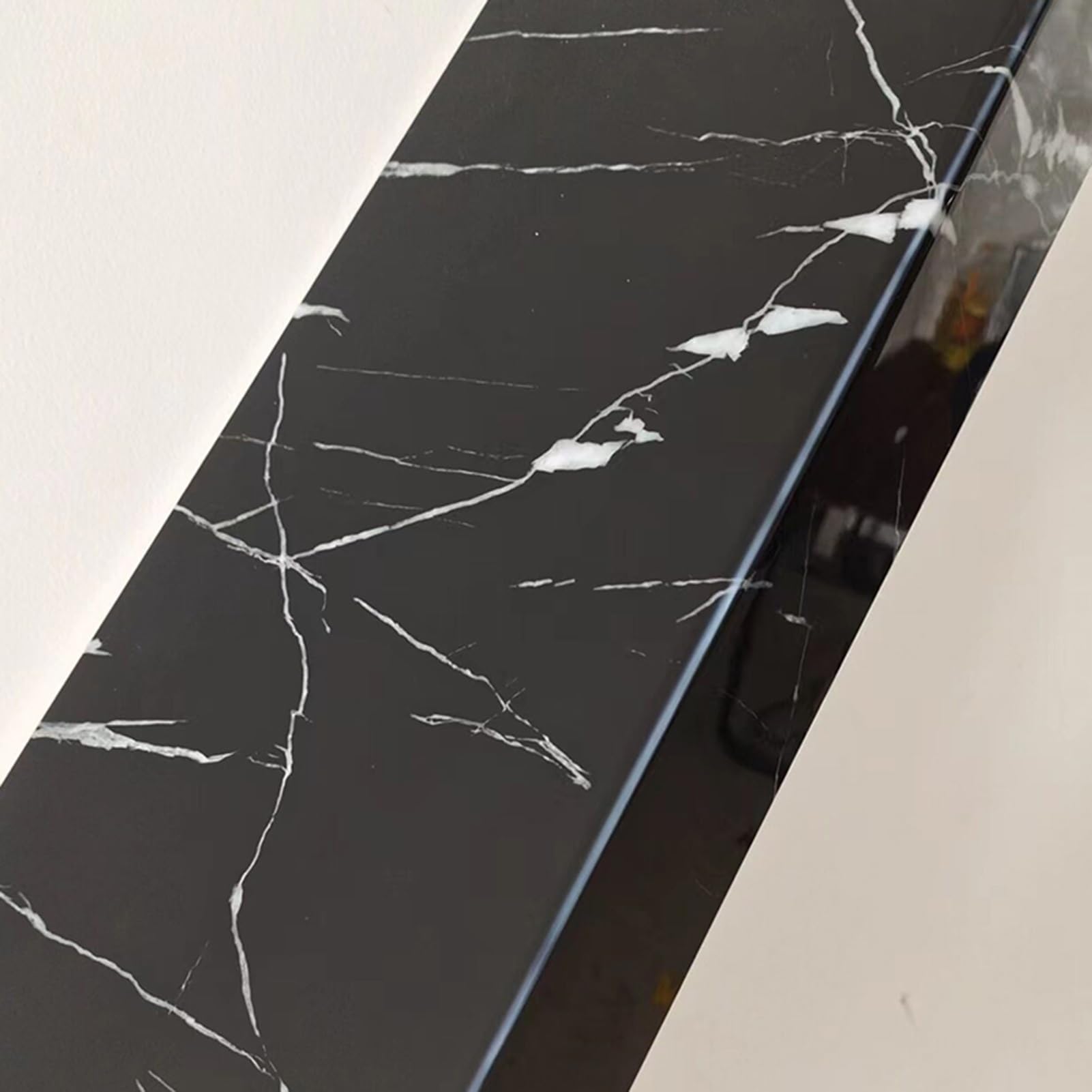 Cubierta de mármol negro para alféizar de ventana de cocina y nariz de escalera resistente