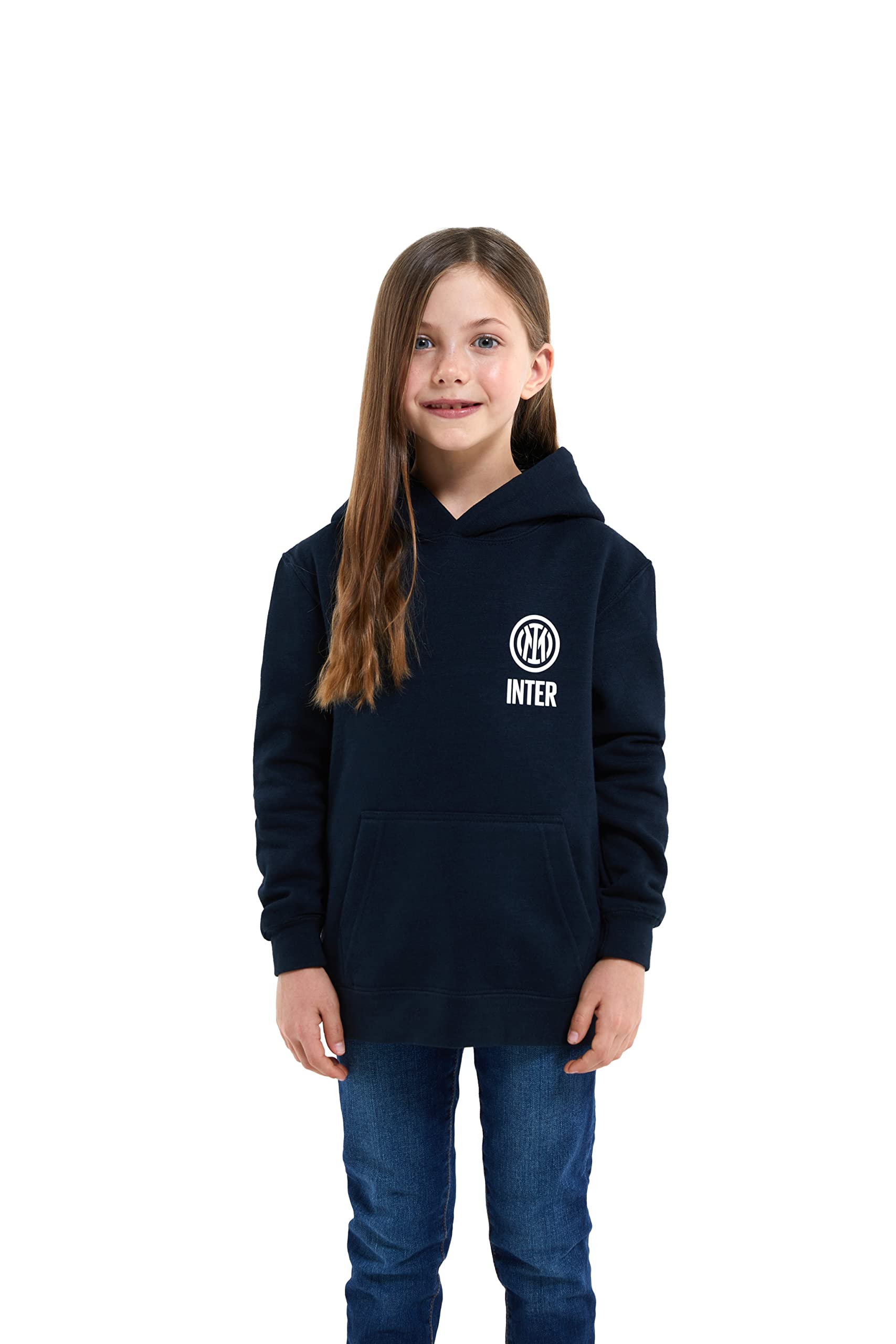 Inter Inter Hoodie Kids Navy Felpa con Cappuccio Unisex - Bambini e Ragazzi (Pacco da 1)