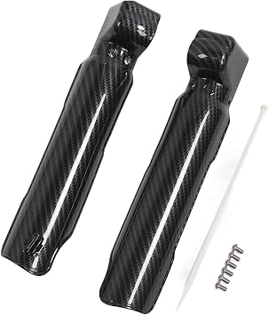 Astibym 2 PCS ألياف الكربون نمط Motocycle شوكة الحرس تعليق متوافق مع SurRon ضوء النحل X S، أخرى