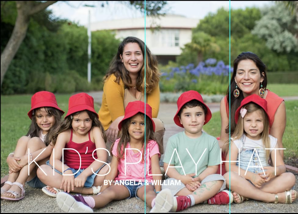 ANGELA & WILLIAM Youth Kids Washed Cotton Packable Bucket Travel Hat Cap3