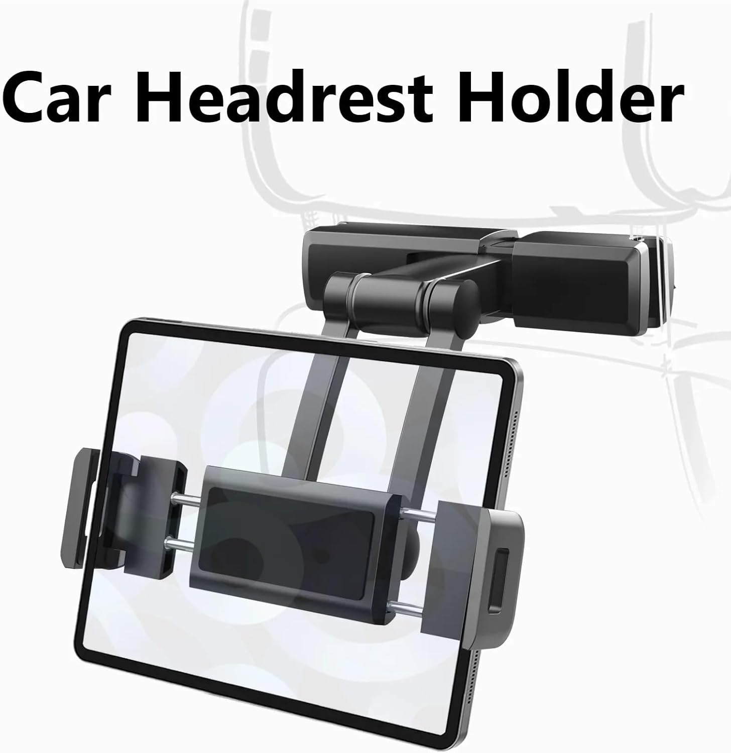 Universal Seat Backboard Phone Holder Extendable Tablet Mount Rear Bracket for Mobile Devices and Tablets