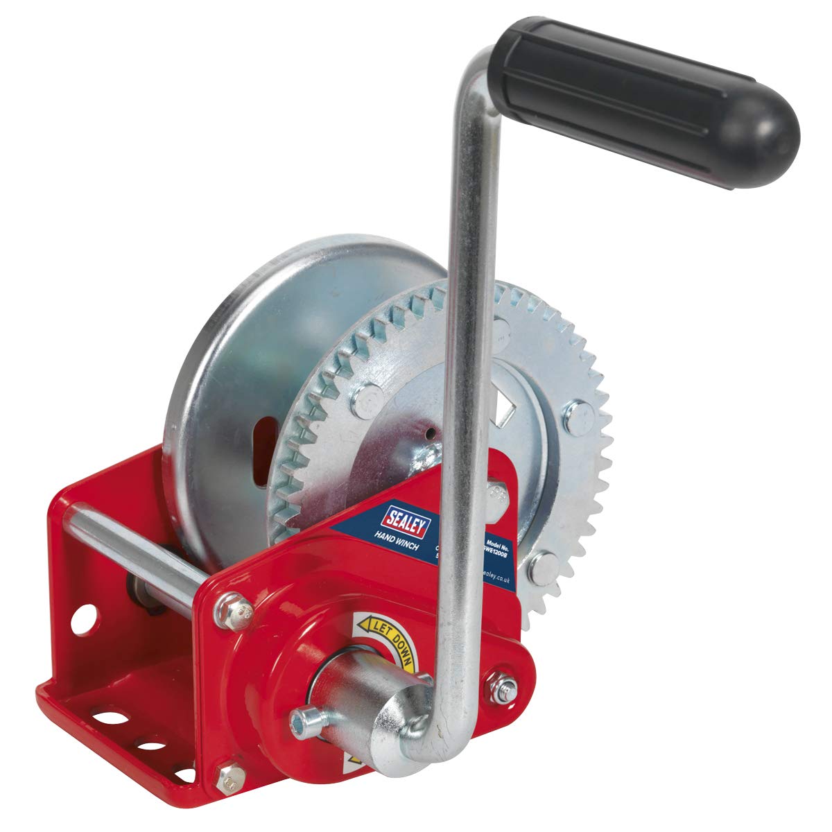 Sealey Geared Hand Winch With Automatic Brake System 540kg Capacity GWE1200B