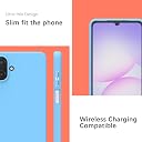 YATWIN Silicone Case for Samsung Galaxy A07 4G, Soft-Touch, Shockproof, DustProof, Antiskid Phone Cover for Samsung Galaxy A07 4G - Sky Blue gallery image