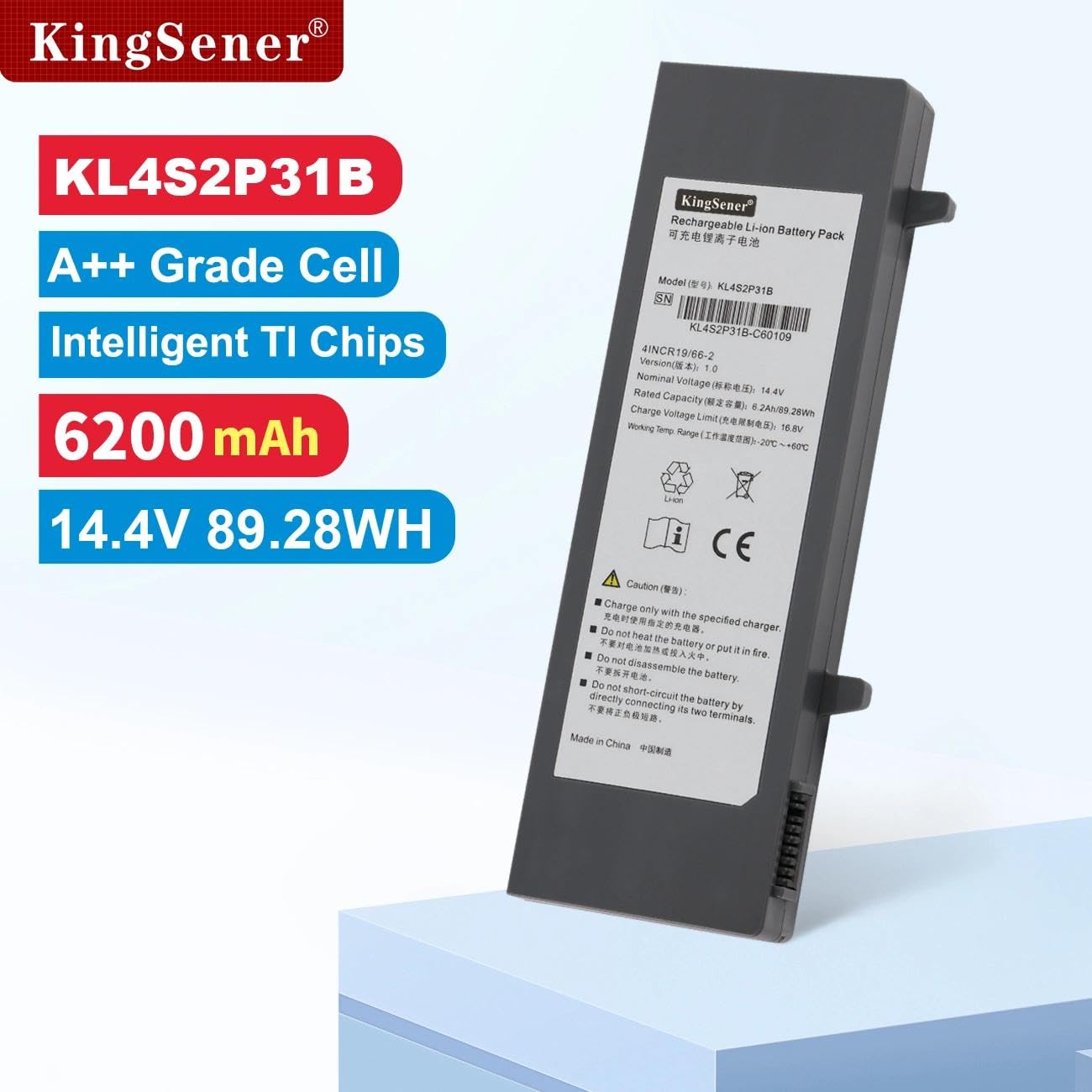89.28WH KL4S2P31B Batteria di ricambio per SonoScape E2 E3 E1 Exp X1 X3 X5 Ultrasuoni Sistema a Ultrasuoni HCU 41CR18/65-2 14.4V