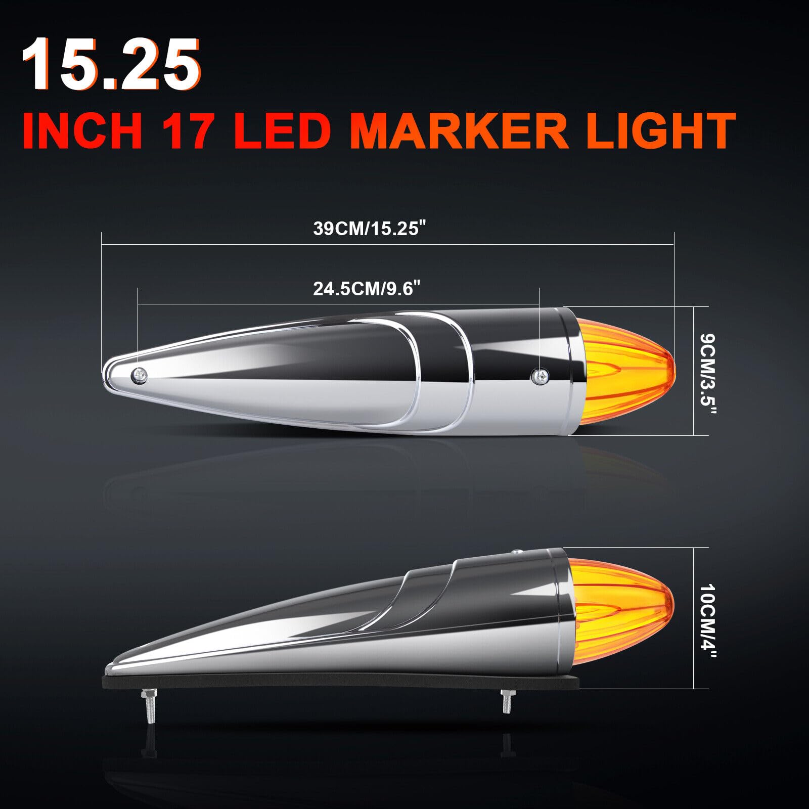 CLQWIAS Super Duty 7X Amber 15.25