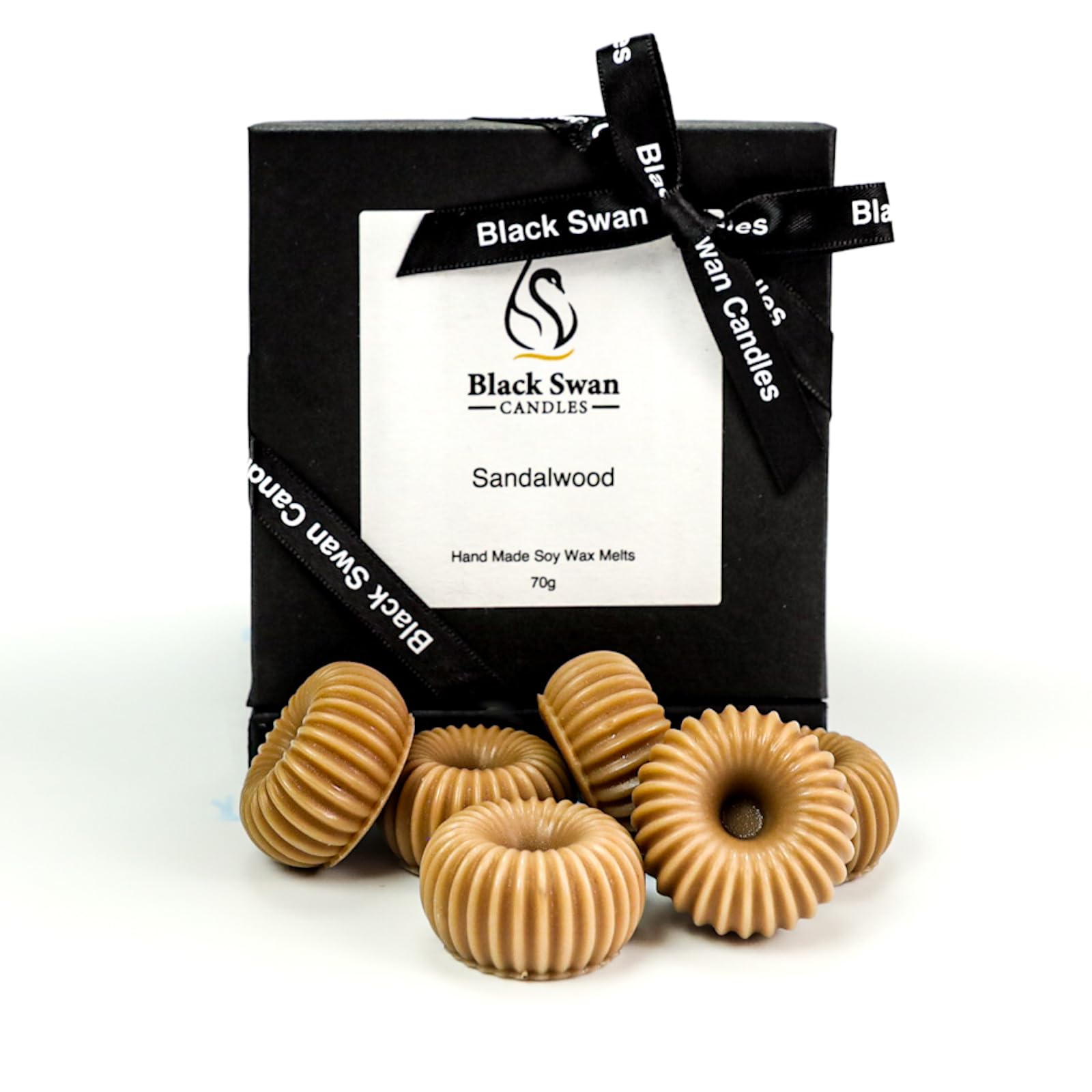 Sandalwood Wax Melts, Eco Soy Wax, Premium Quality, Highly Scented, 8 Melts, 70g, Handmade With Care !