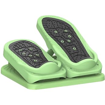 Mini Stepper Under Desk Pedal Practice Device Sitting Stepper Folding Foot Pedal Non-Slip Foot Stepper Massage Design Stepper/566 Color Green Size Blue