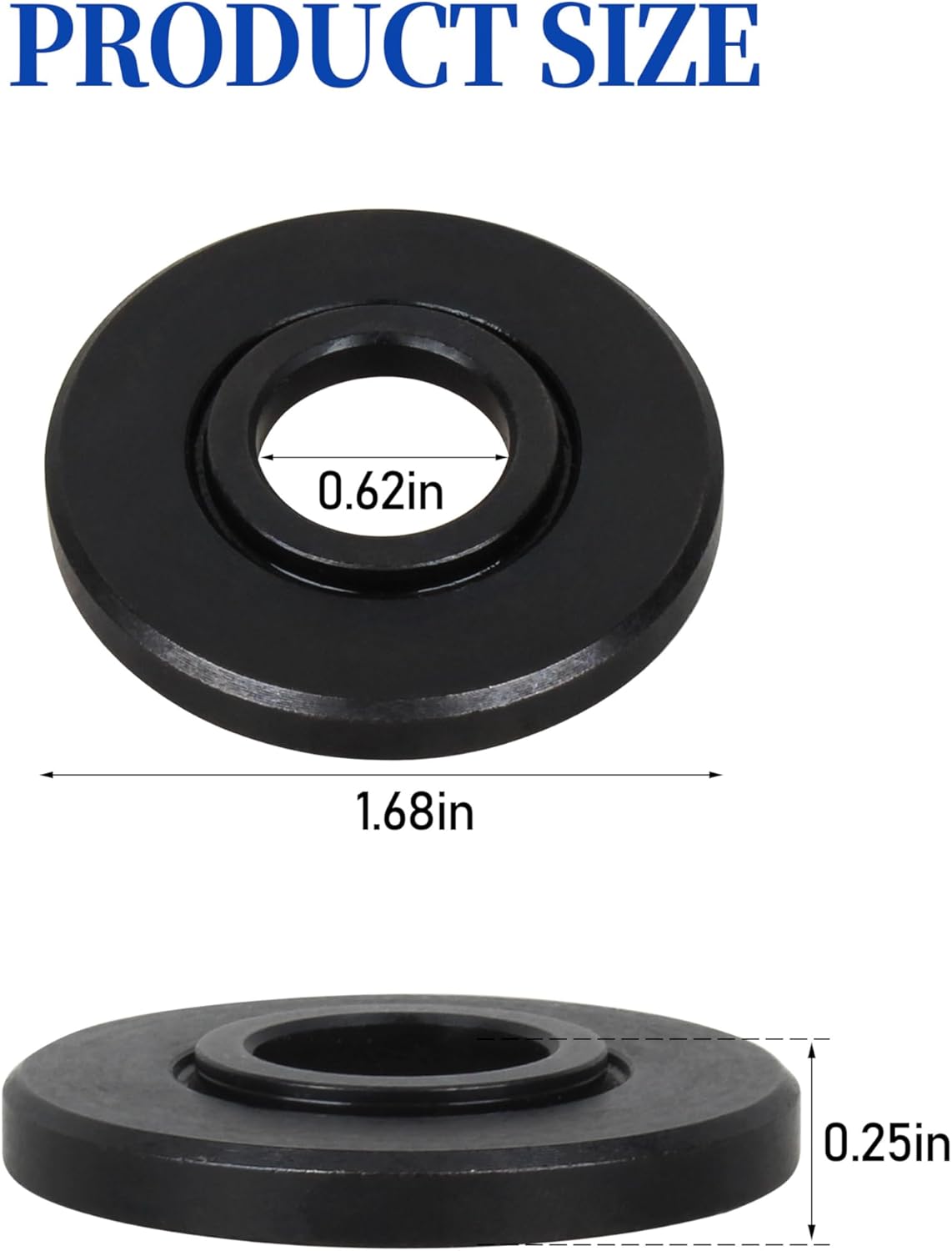 2-pack 43-34-0935 Disc Flange For Milwauke Angle Grinders 6117, 6121, 6124, 2780, 2781, 6146&6147
