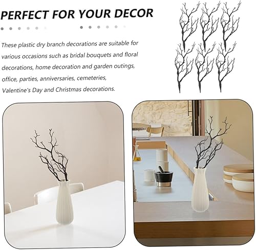 Miniatura 4 de 6 piezas de cuernos sintéticos, ramas artificiales, ramas de árbol, ramas de árbol pequeñas, ramas, ramas de cuernos falsos, diademas decorativas de