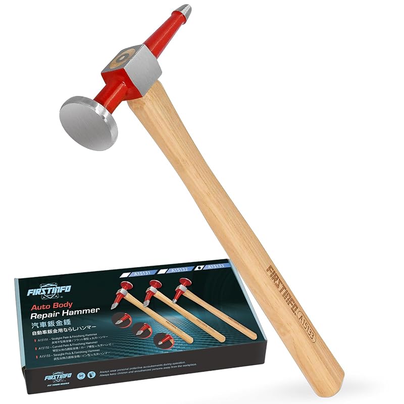 Martelo de Funilaria com Ponta Reta e Face de Coroa Redonda FIRSTINFO TOOLS FIT YOUR NEEDS 33 cm, A15133