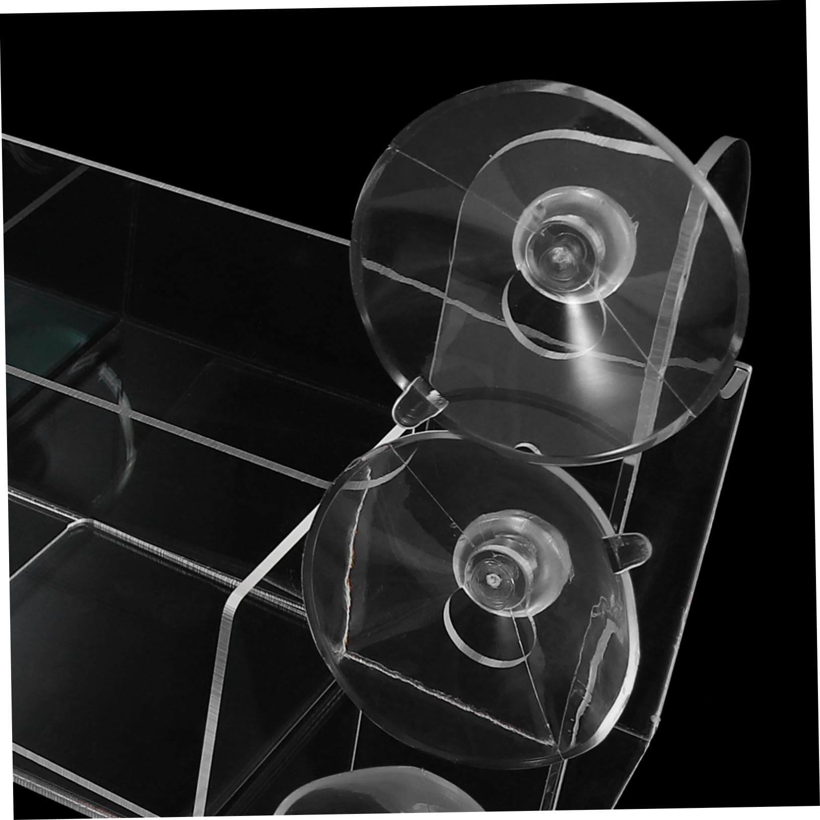 MAGICLULU Organizador de Nevera de Acrílico con Ventosas y Compartimentos Ajustables, Separador Transparente para Latas y Bebidas