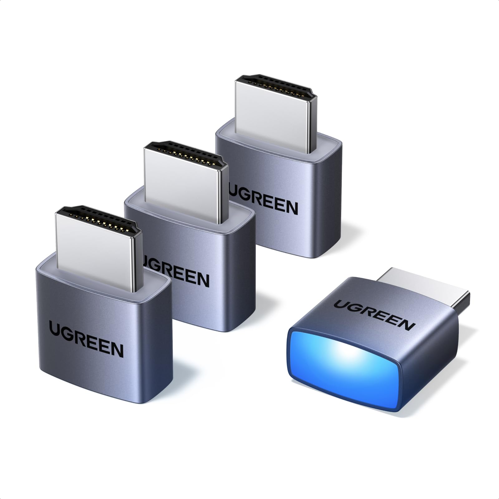 UGREEN 4 Pack HDMI Dummy Plug 4K@60Hz 2K@60Hz 1080P@120Hz, EDID Emulator, Virtual Monitor Emulator, HDMI Headless Adapter for Remote PC, Laptop-image-45