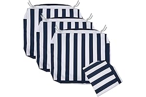 Patio Chair Cushion Covers Set of 4 Water Repellent 18x18