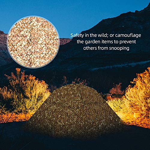 Wilxaw Tarnnetz 3 X 6M, Dauerhaft Armeegrün Tarnnetz Sichtschutz, Wald Camping Jagd Schatten Abdeckung Armee… – Bild 6