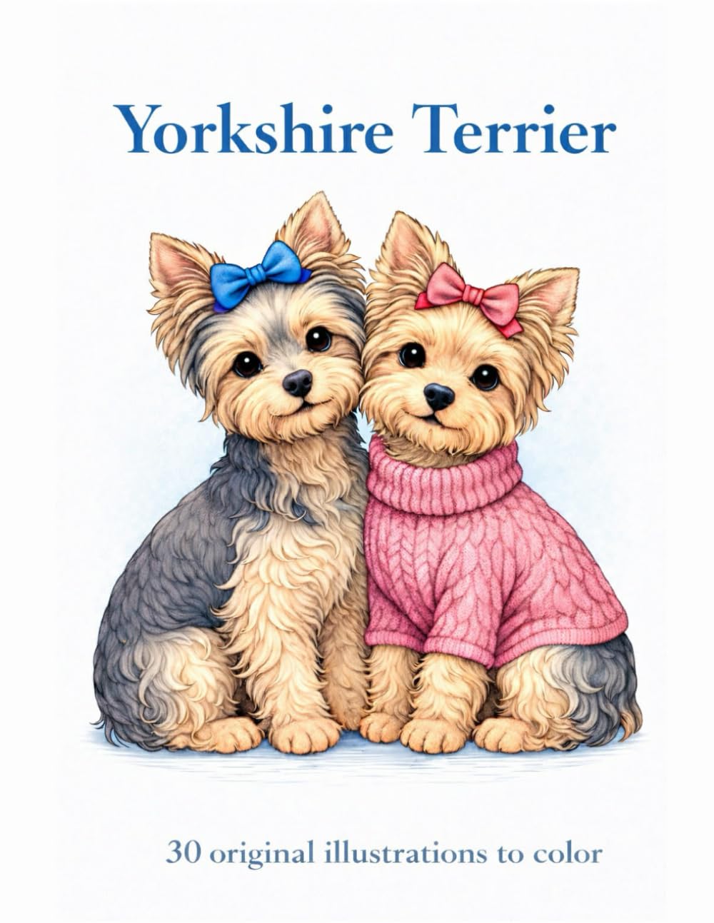 Yorkshire Terrier: 30 original illustrations to color
