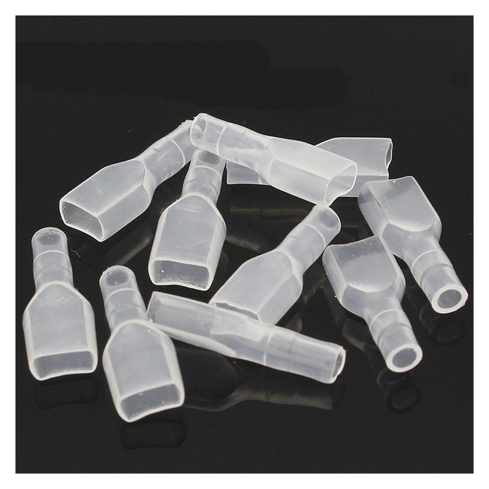 QMKADFQXF 100pcs, Cover Case for 6.3mm Crimp Terminal Spade Connector